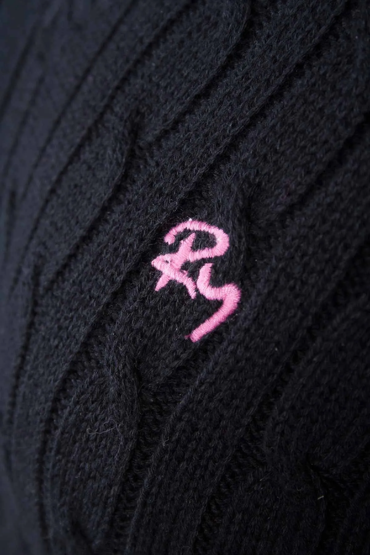 Ladies Cable Knit V Neck Jumper