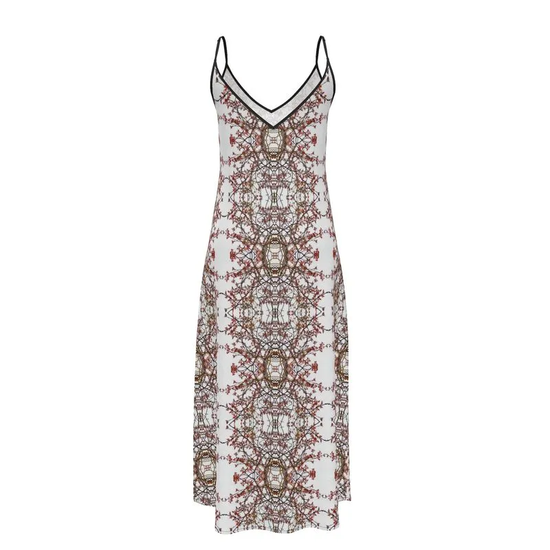 March Red Vine Slip Dress