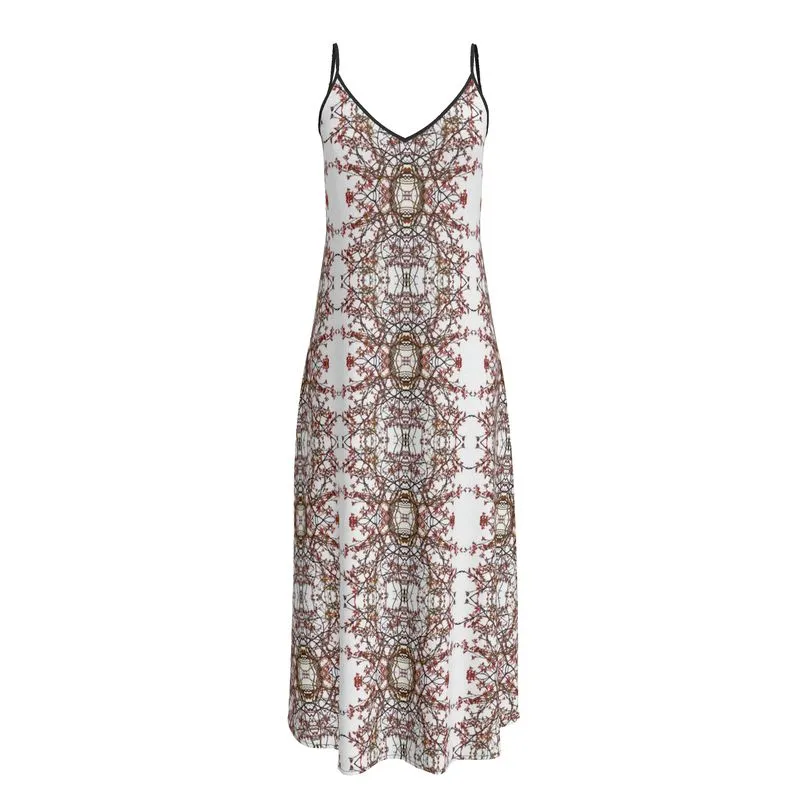March Red Vine Slip Dress