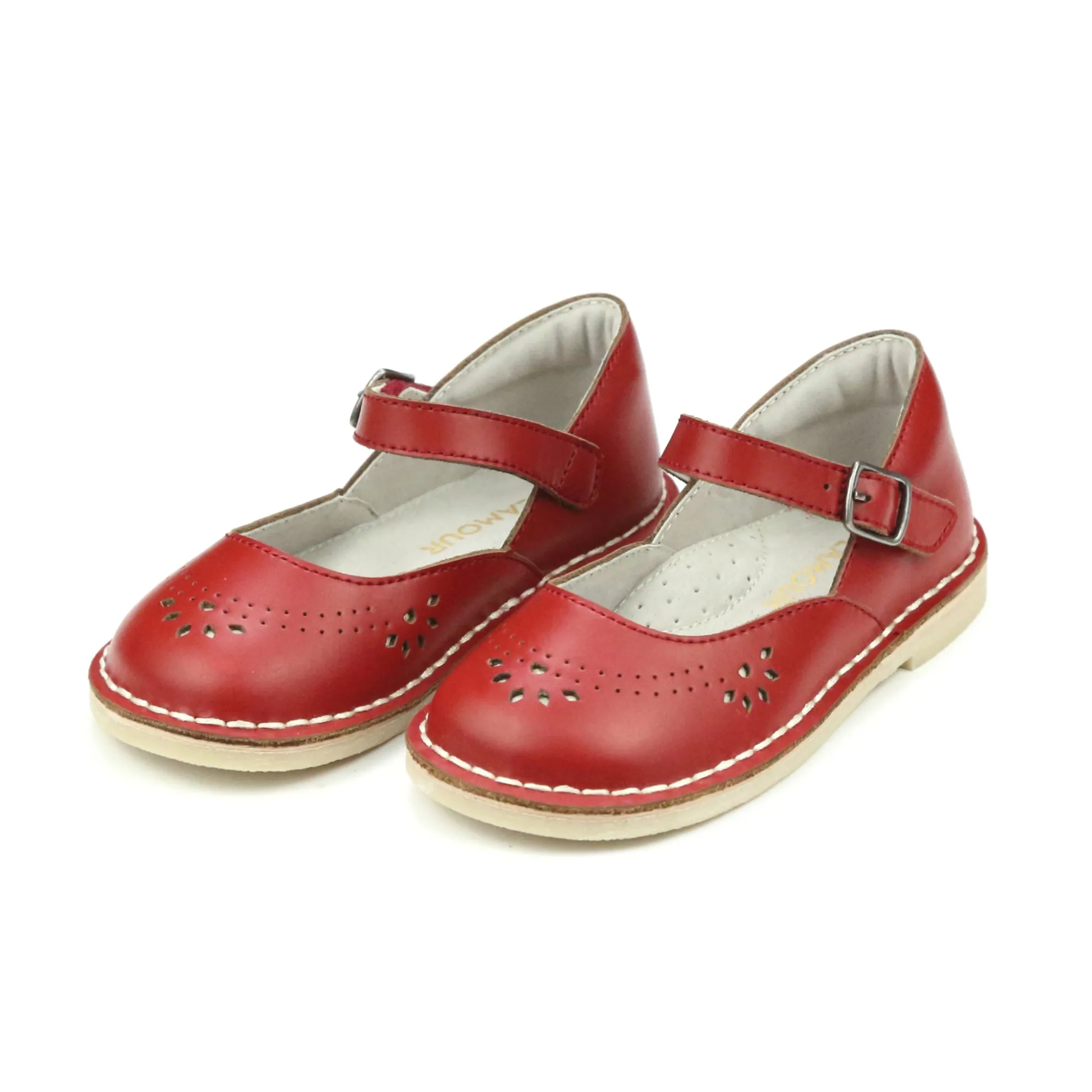 Mary Janes Perforated Classic Leather | Antonia