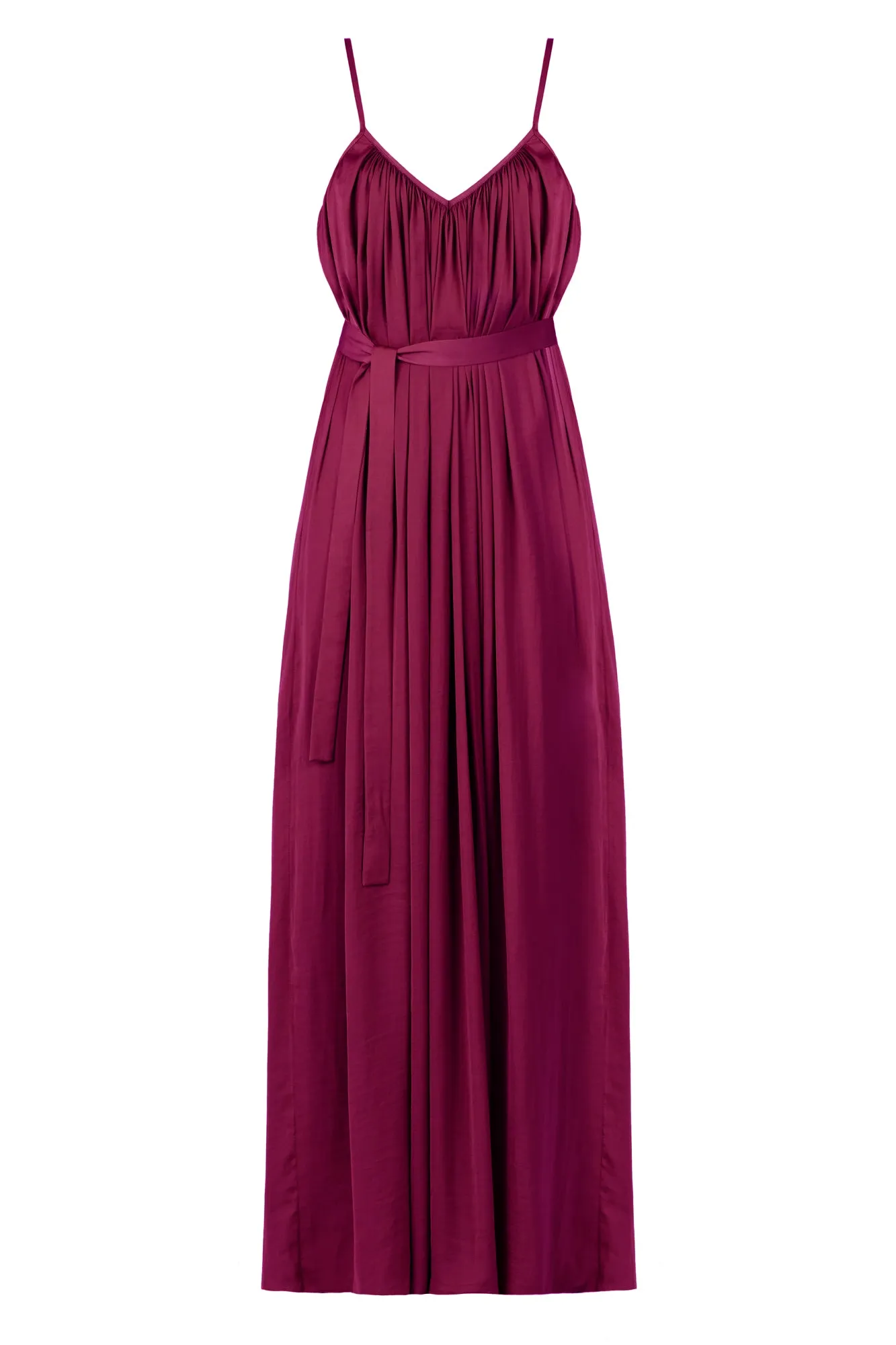 MEFYA flowing pink bridesmaid dress