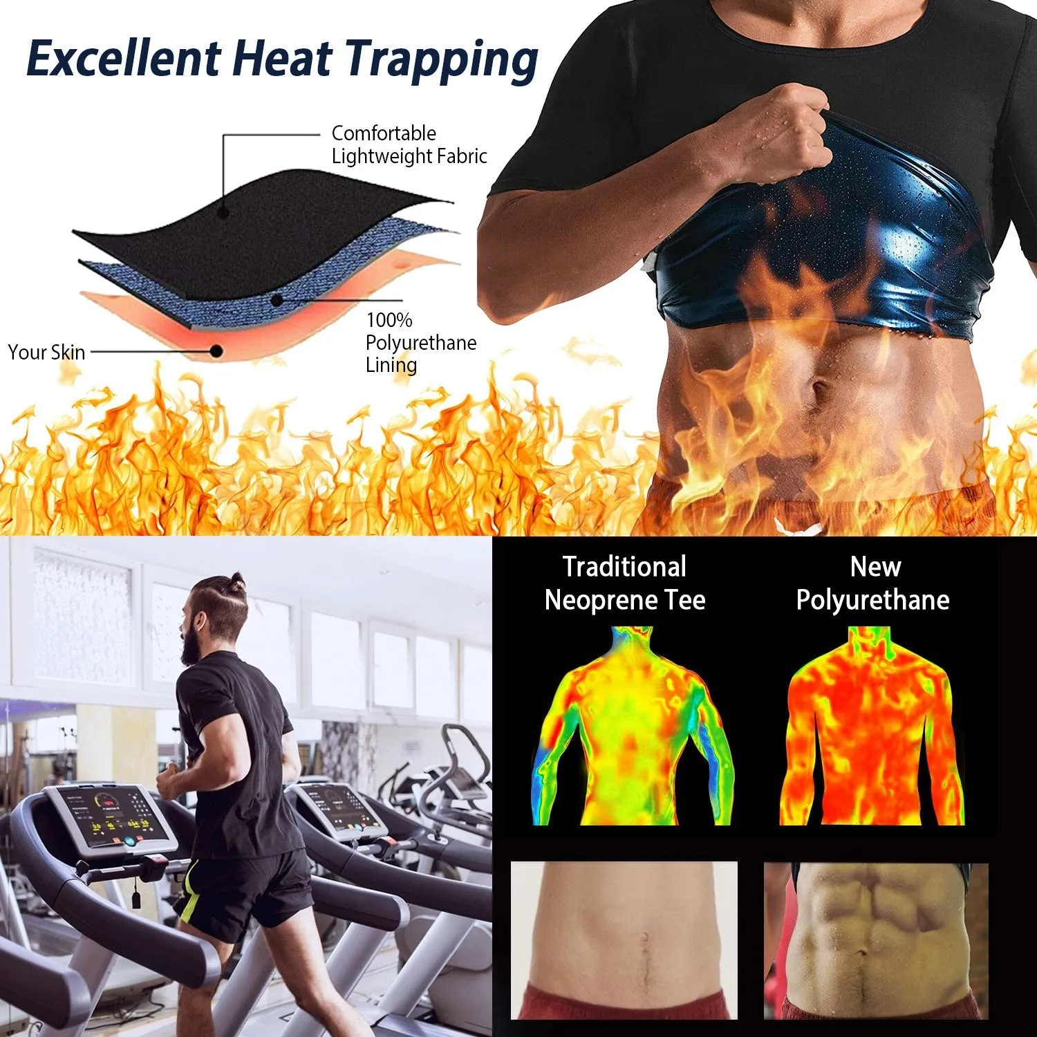 Men's Heat Trapping Body Shaper Shirt