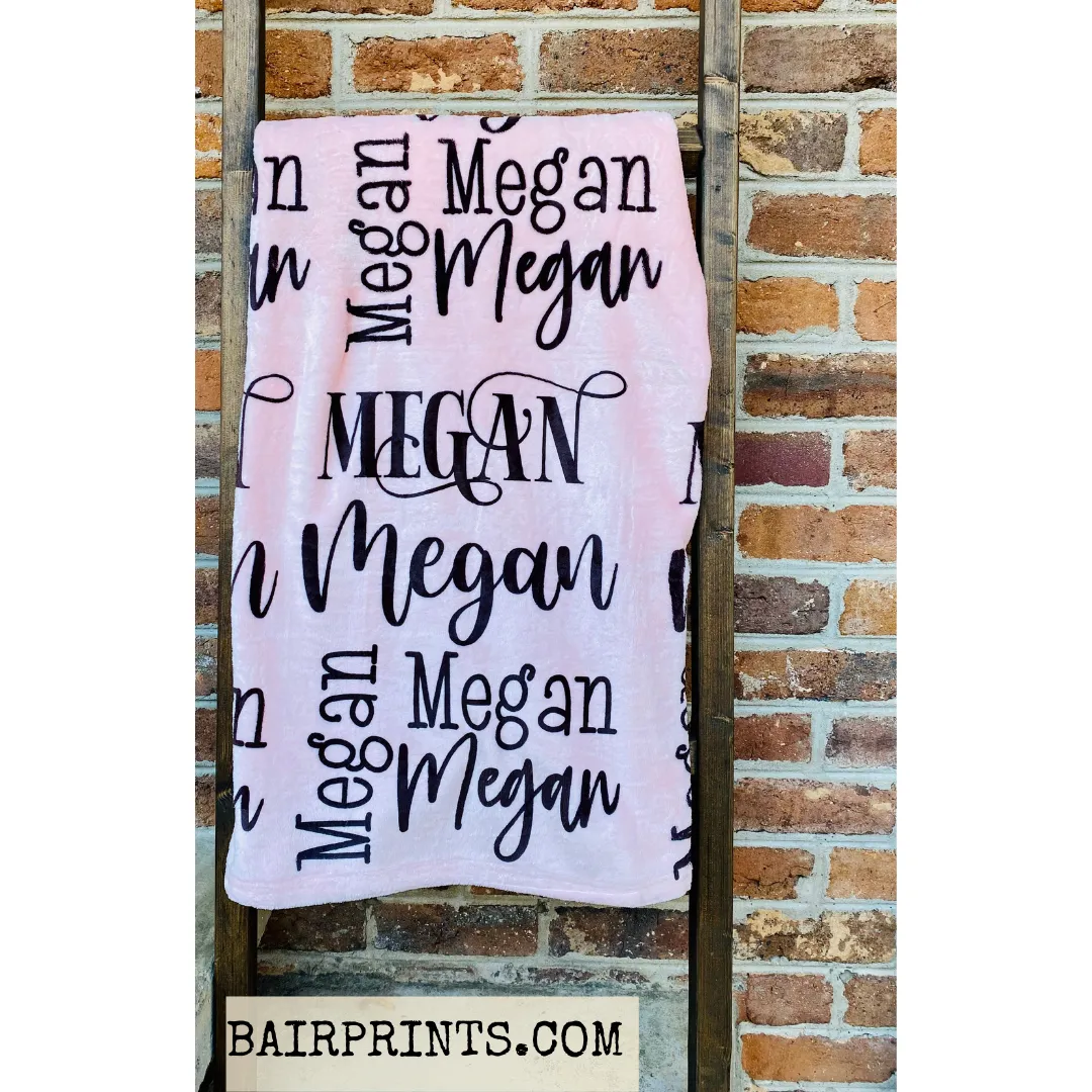 Name Blanket. Microfiber Blanket