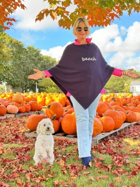 Navy Beach Poncho