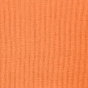 organic cotton rib knit - kumquat