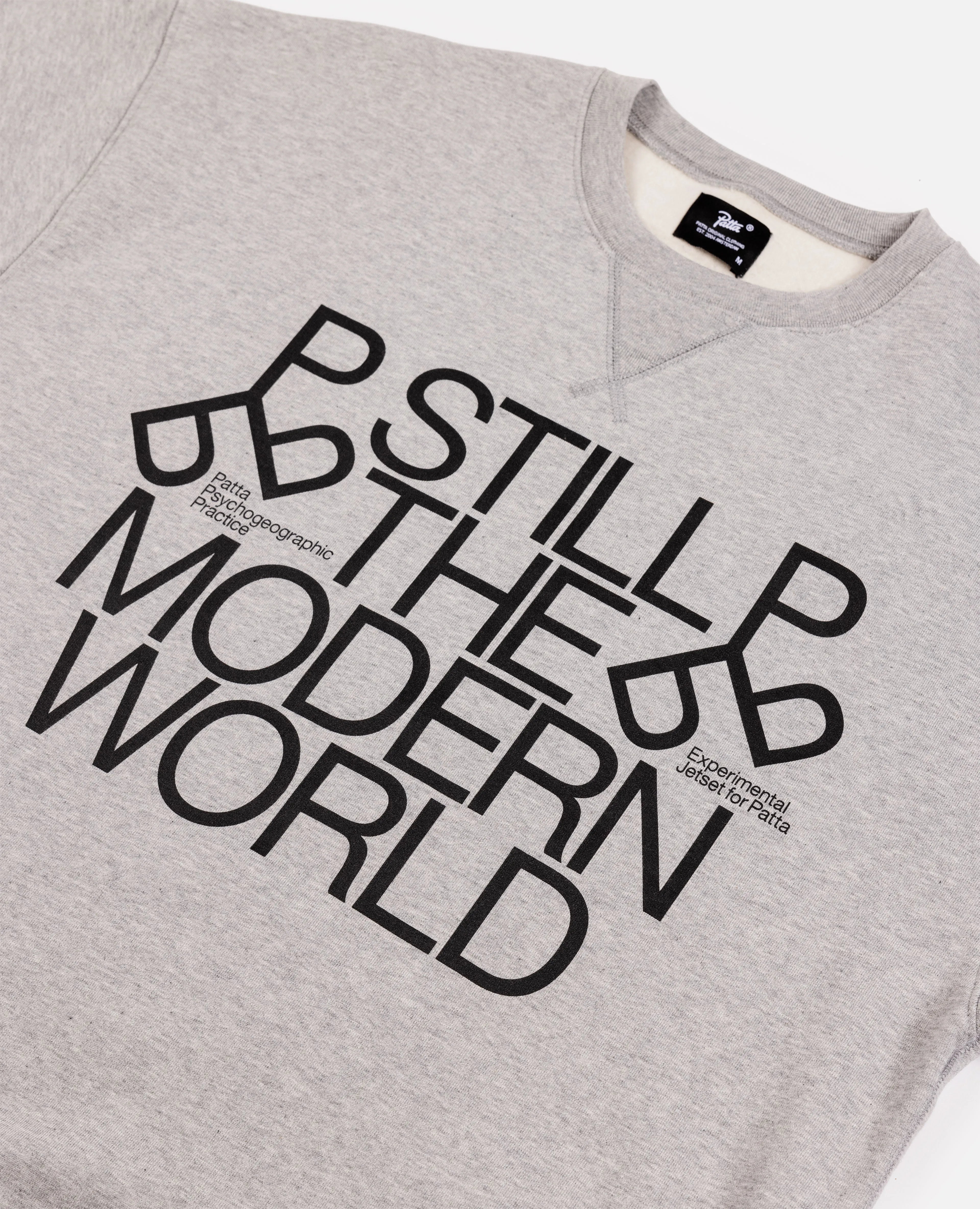 Patta x Experimental Jetset Crewneck Sweater (Melange Grey)