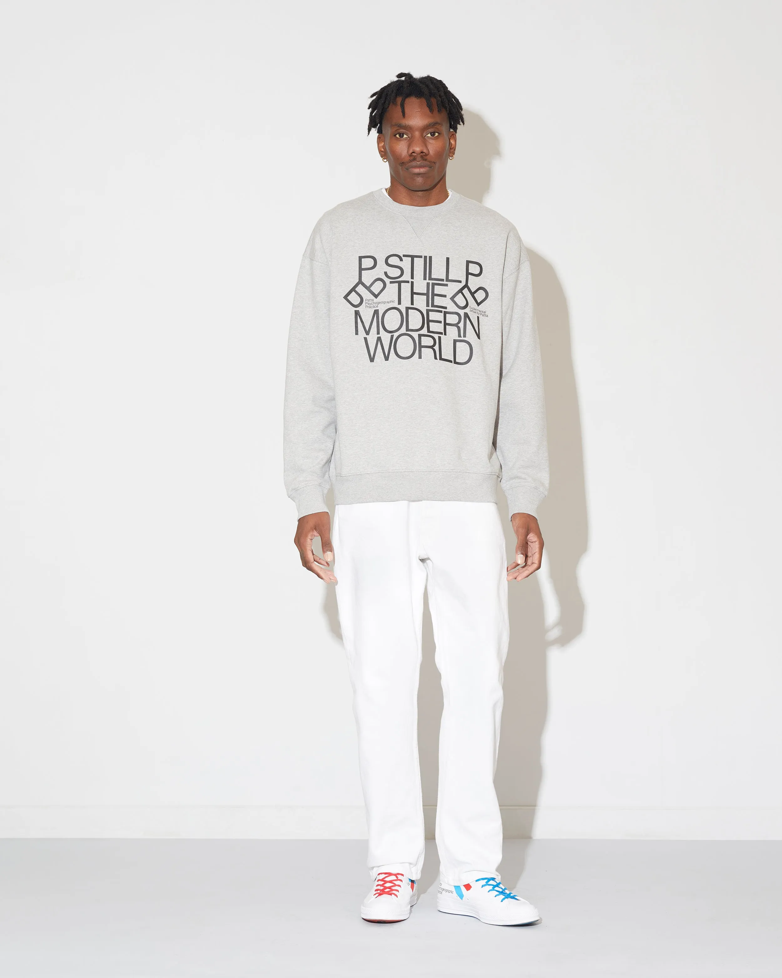 Patta x Experimental Jetset Crewneck Sweater (Melange Grey)