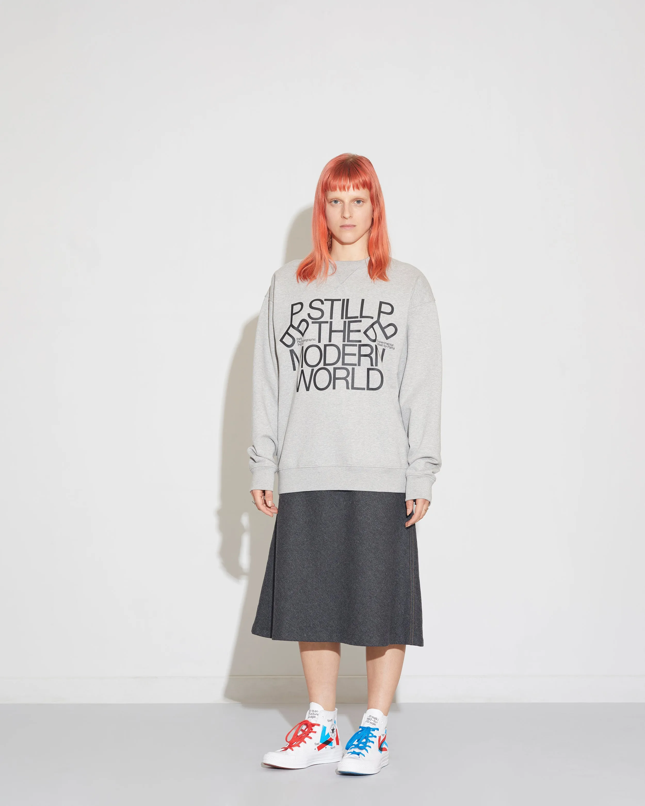 Patta x Experimental Jetset Crewneck Sweater (Melange Grey)