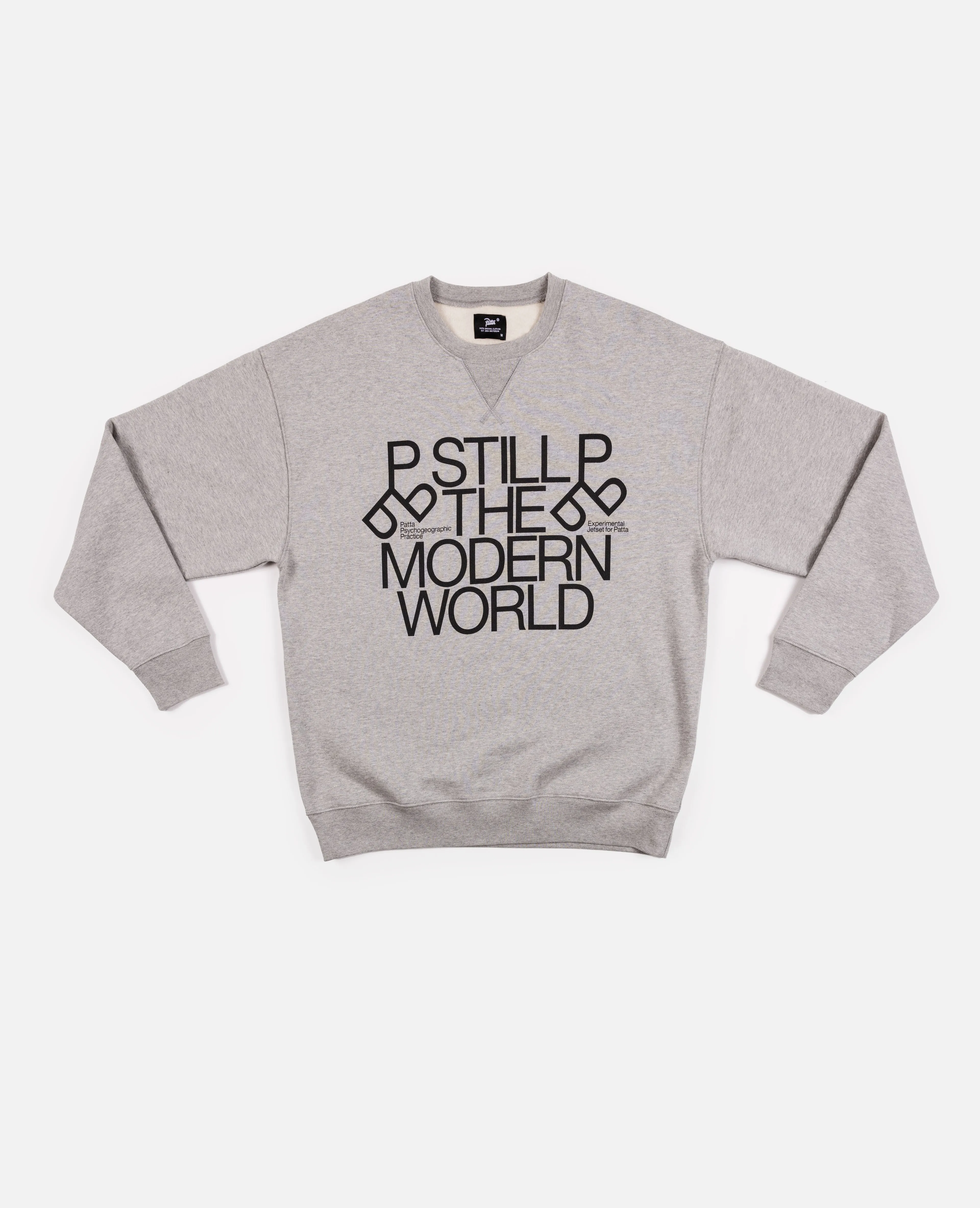 Patta x Experimental Jetset Crewneck Sweater (Melange Grey)