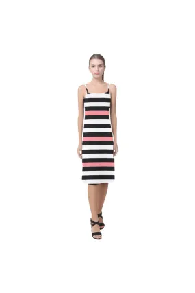 PINK stripe Alcestis Slip Dress (Model D05)
