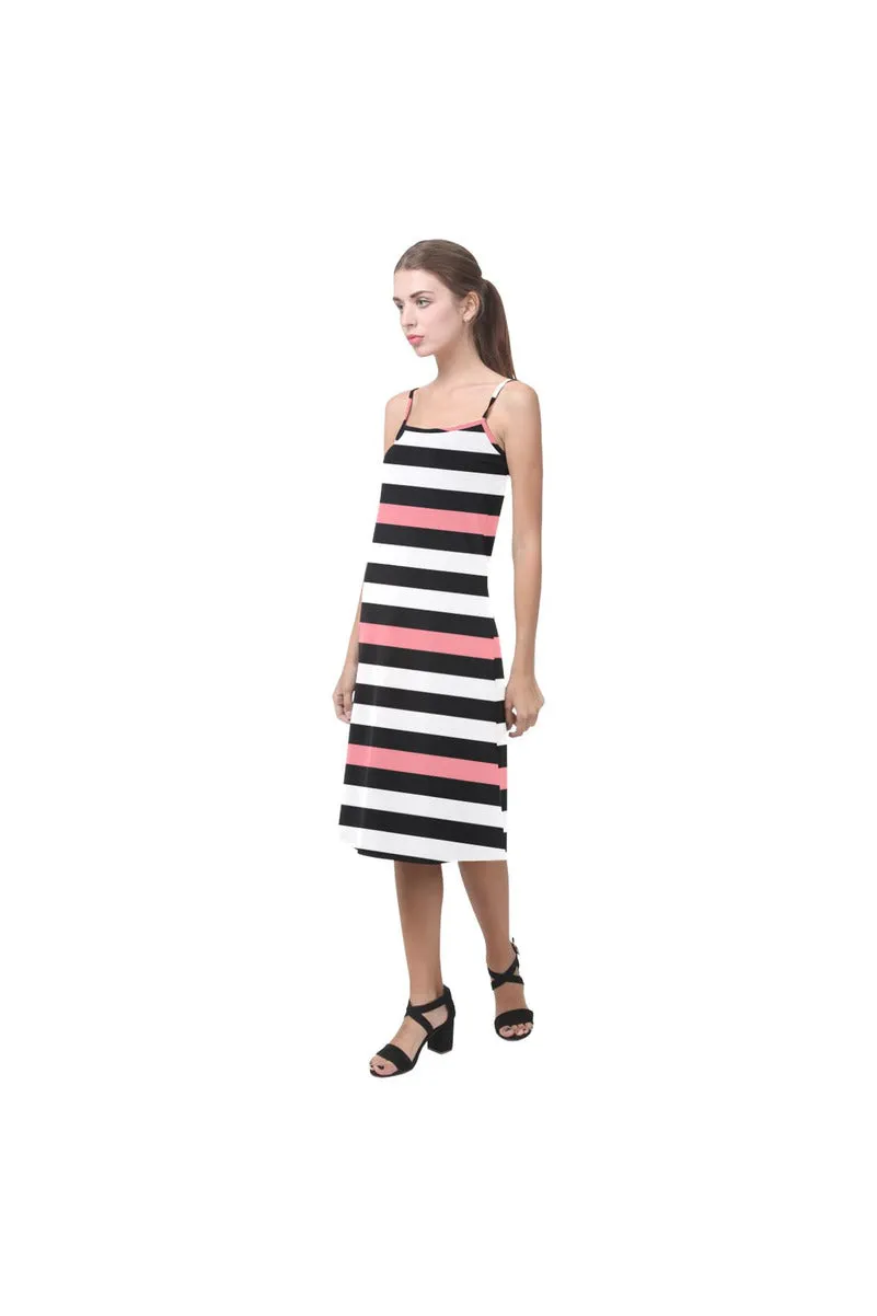 PINK stripe Alcestis Slip Dress (Model D05)