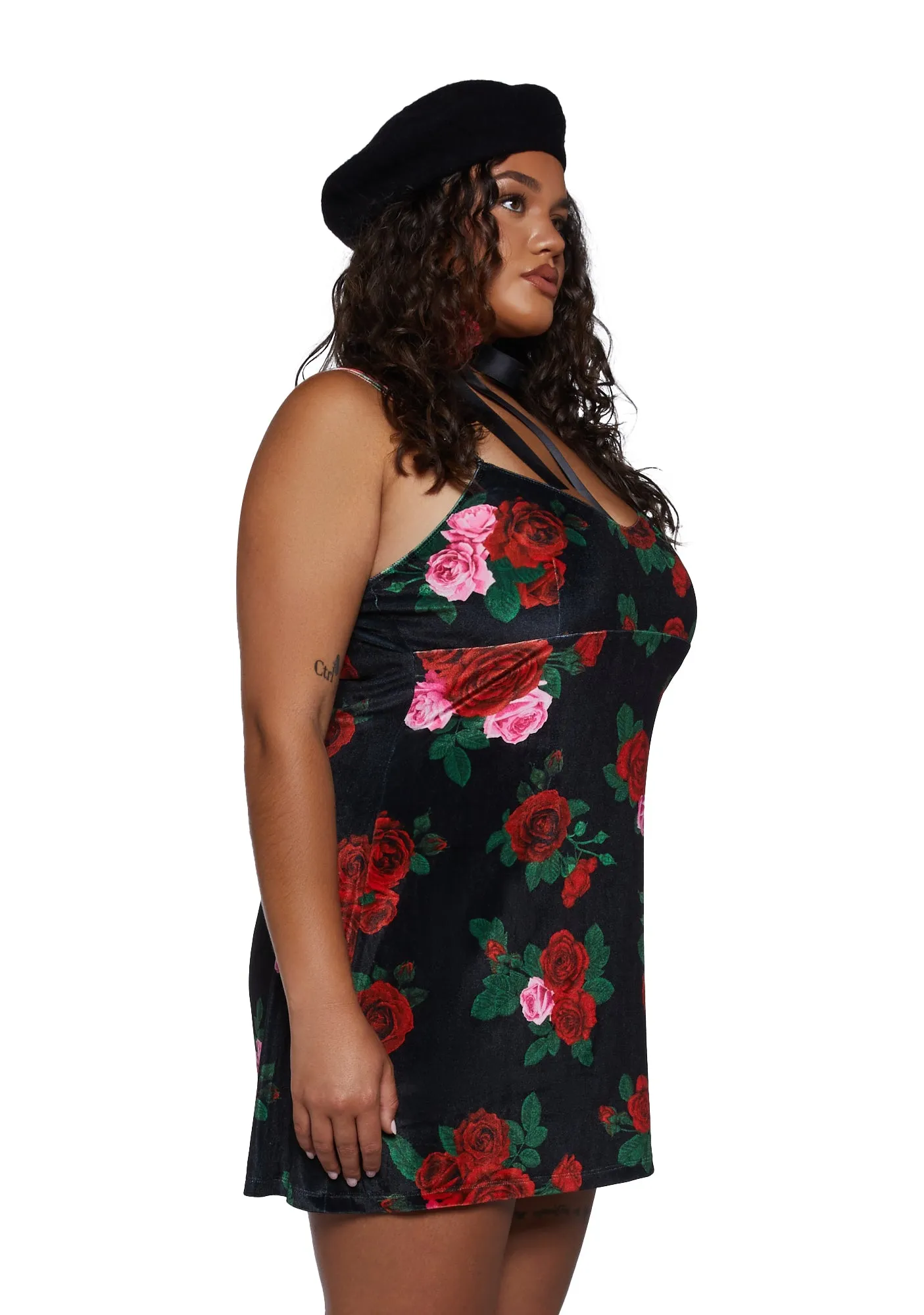 Plus High School Heartthrob Slip Dress