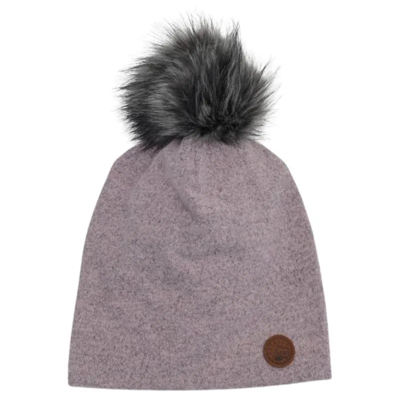 Pom Pom Knit Slouchy Beanie