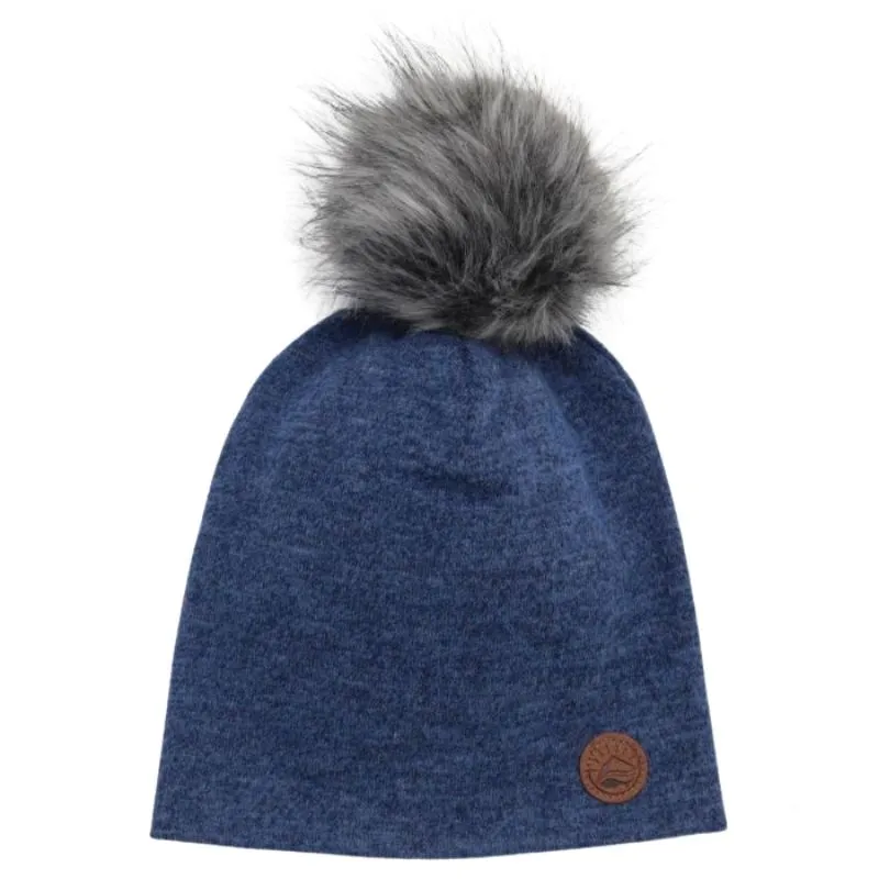 Pom Pom Knit Slouchy Beanie