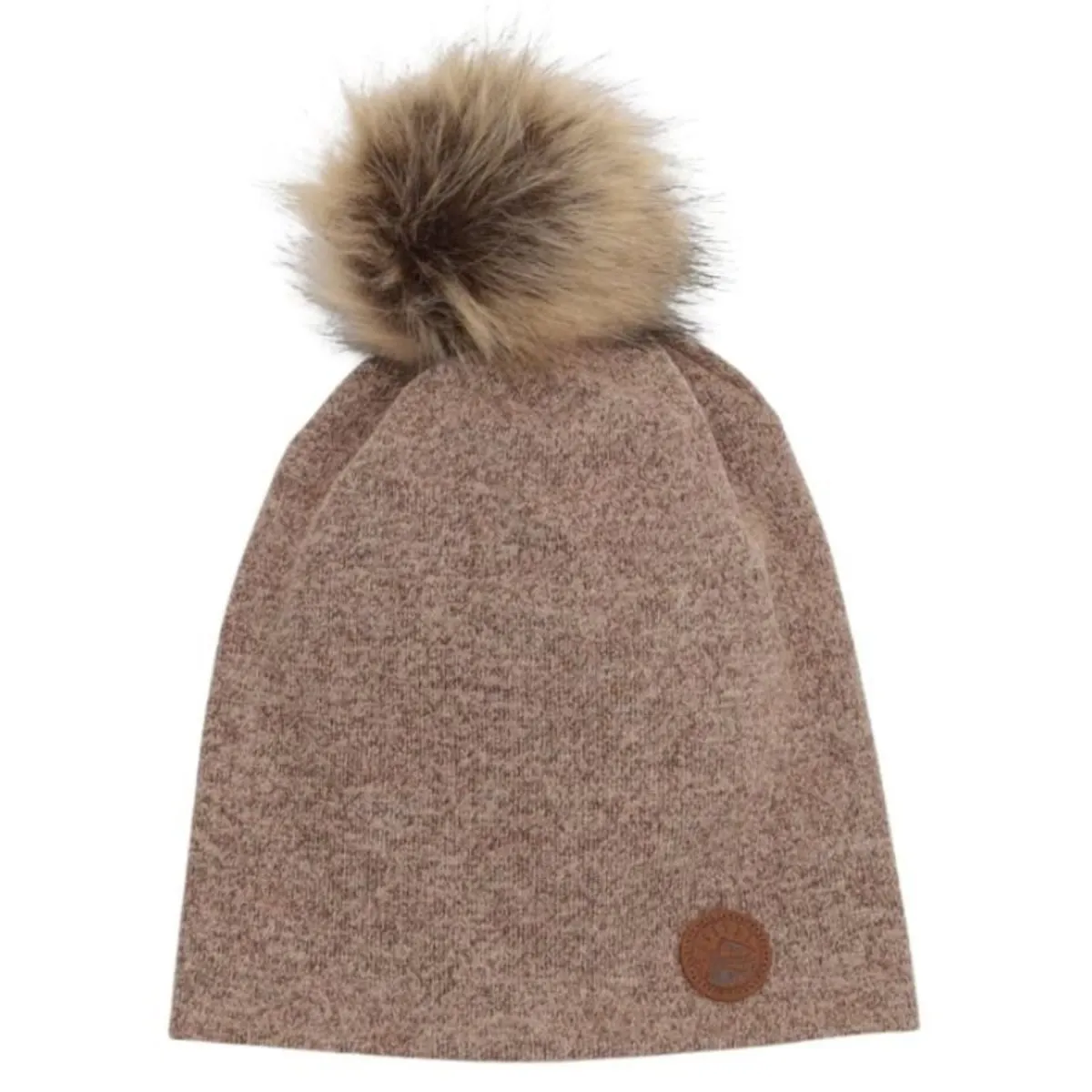 Pom Pom Knit Slouchy Beanie