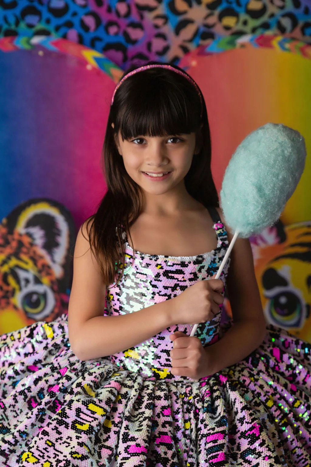 "Leopard Sass"  Petal Length Dress  ( 4 Year - Petite 5 Year)