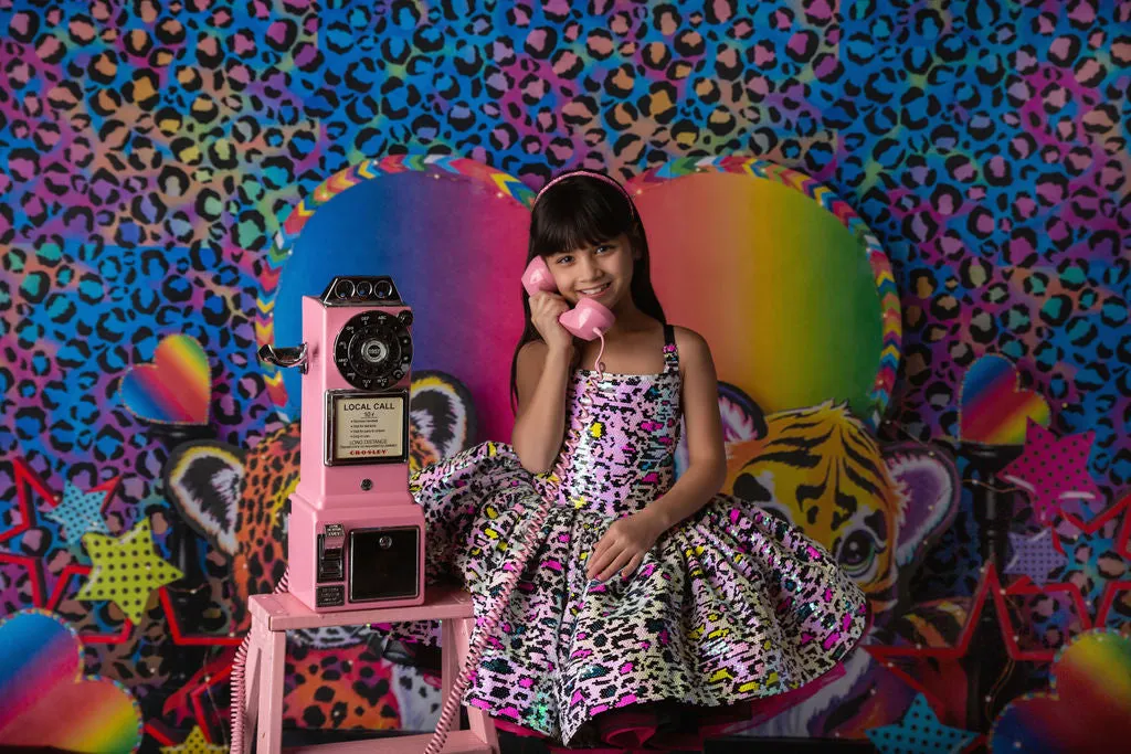 "Leopard Sass"  Petal Length Dress  ( 4 Year - Petite 5 Year)