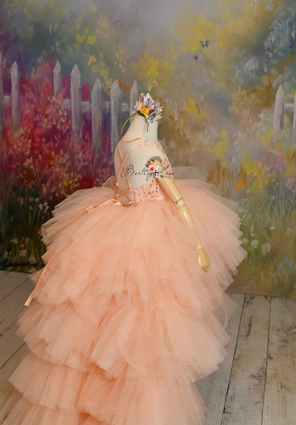 "Star Dazzle"- High Low Length Dress (5 Year - Petite 6 Year)