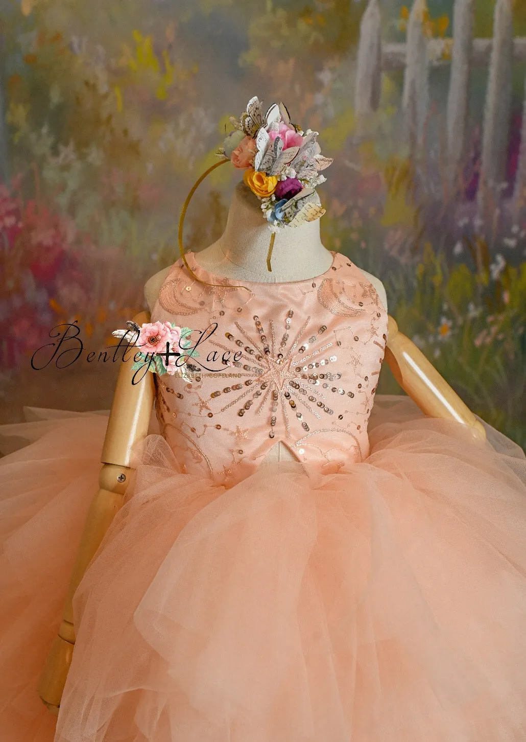 "Star Dazzle"- High Low Length Dress (5 Year - Petite 6 Year)