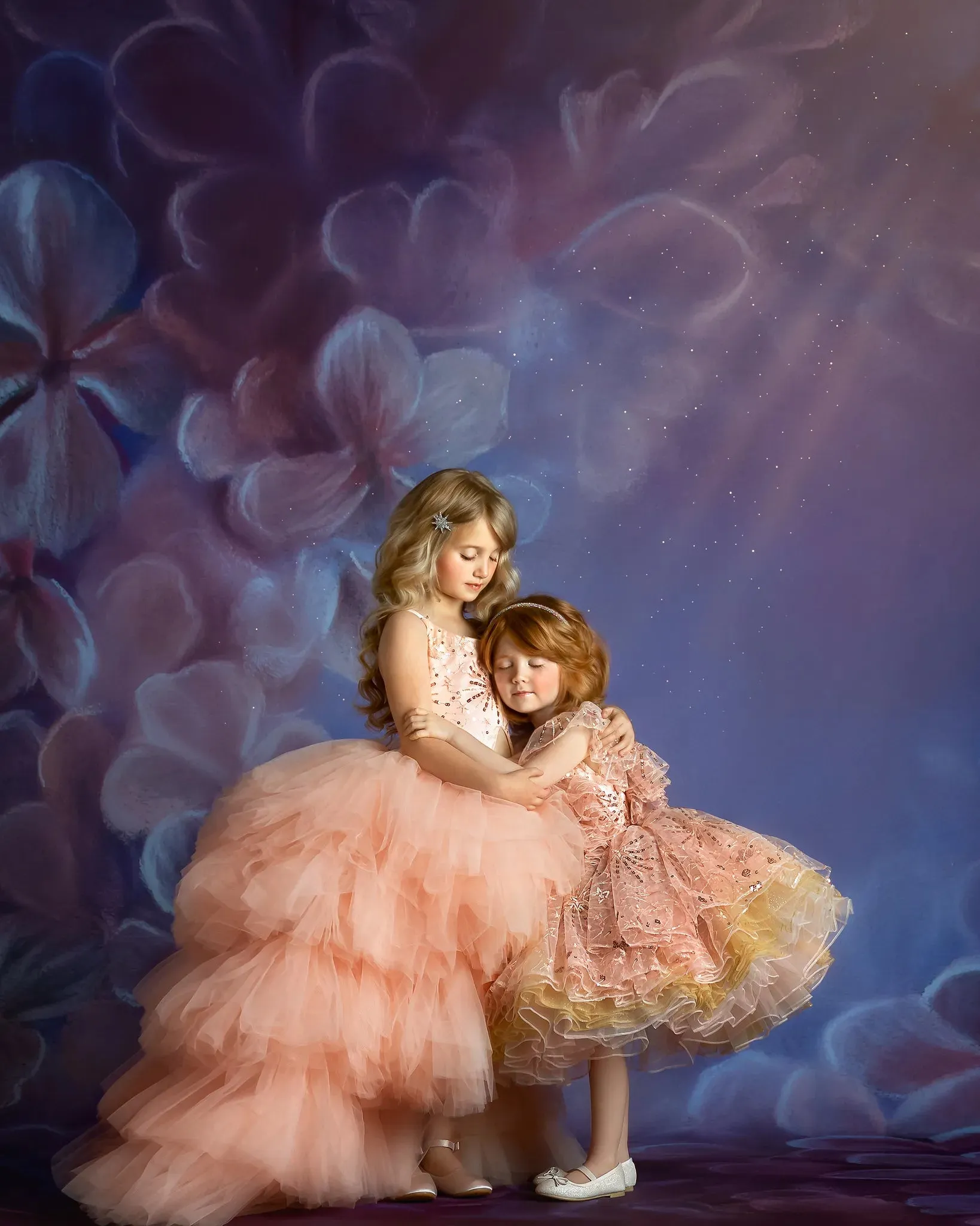 "Star Dazzle"- High Low Length Dress (5 Year - Petite 6 Year)