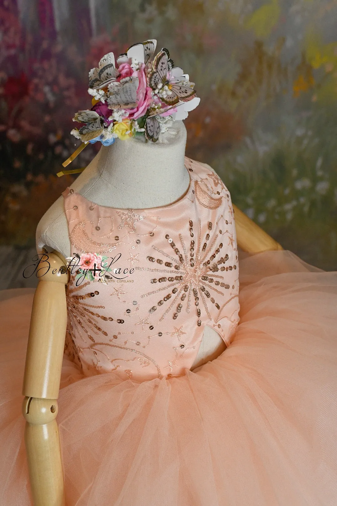 "Star Dazzle"- High Low Length Dress (5 Year - Petite 6 Year)