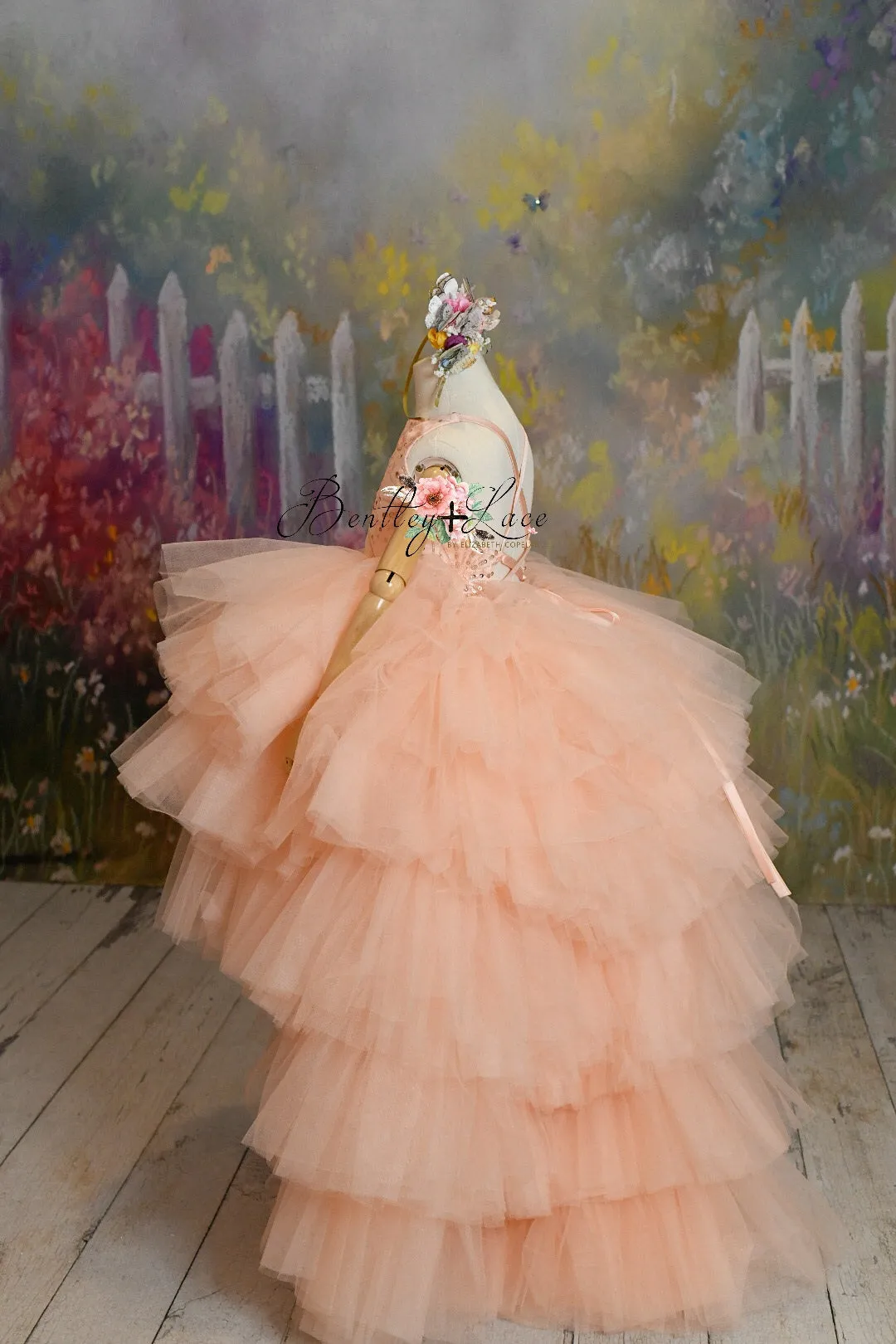 "Star Dazzle"- High Low Length Dress (5 Year - Petite 6 Year)