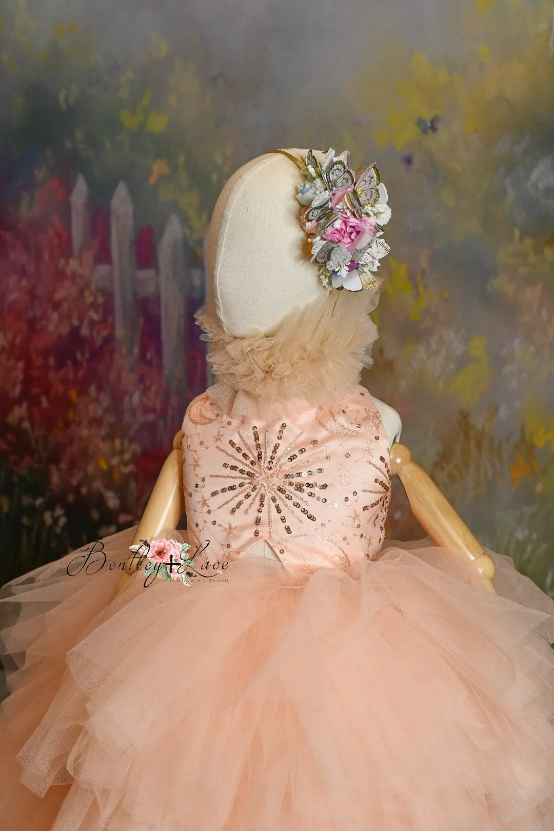"Star Dazzle"- High Low Length Dress (5 Year - Petite 6 Year)
