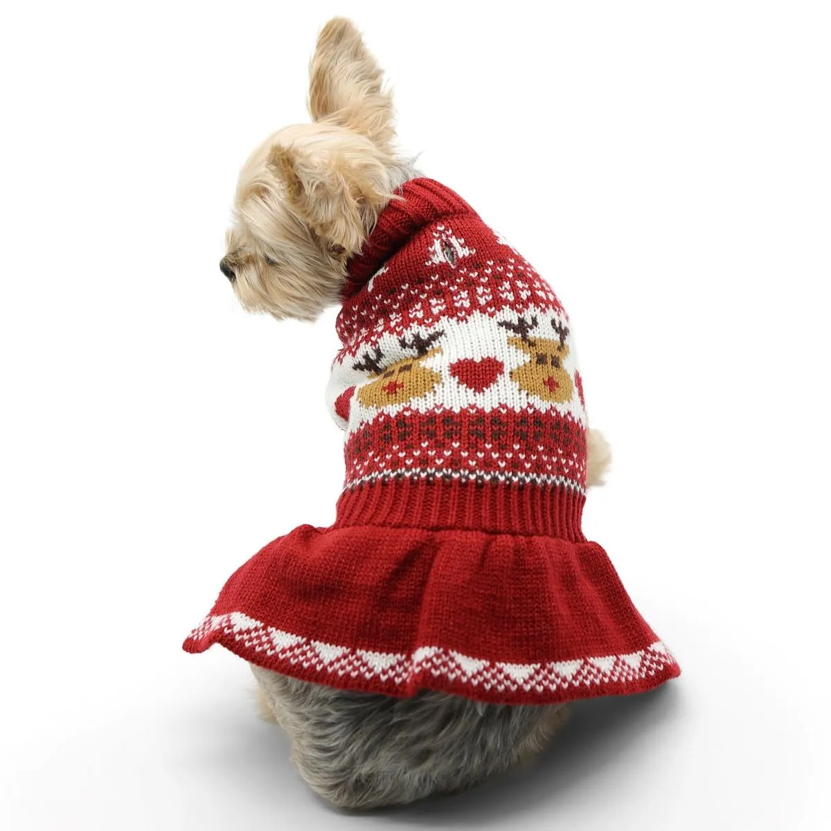 reindeer fairisle sweater dress - xs size