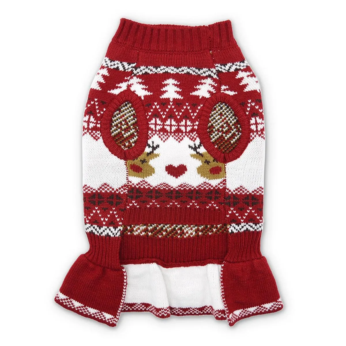 reindeer fairisle sweater dress - xs size
