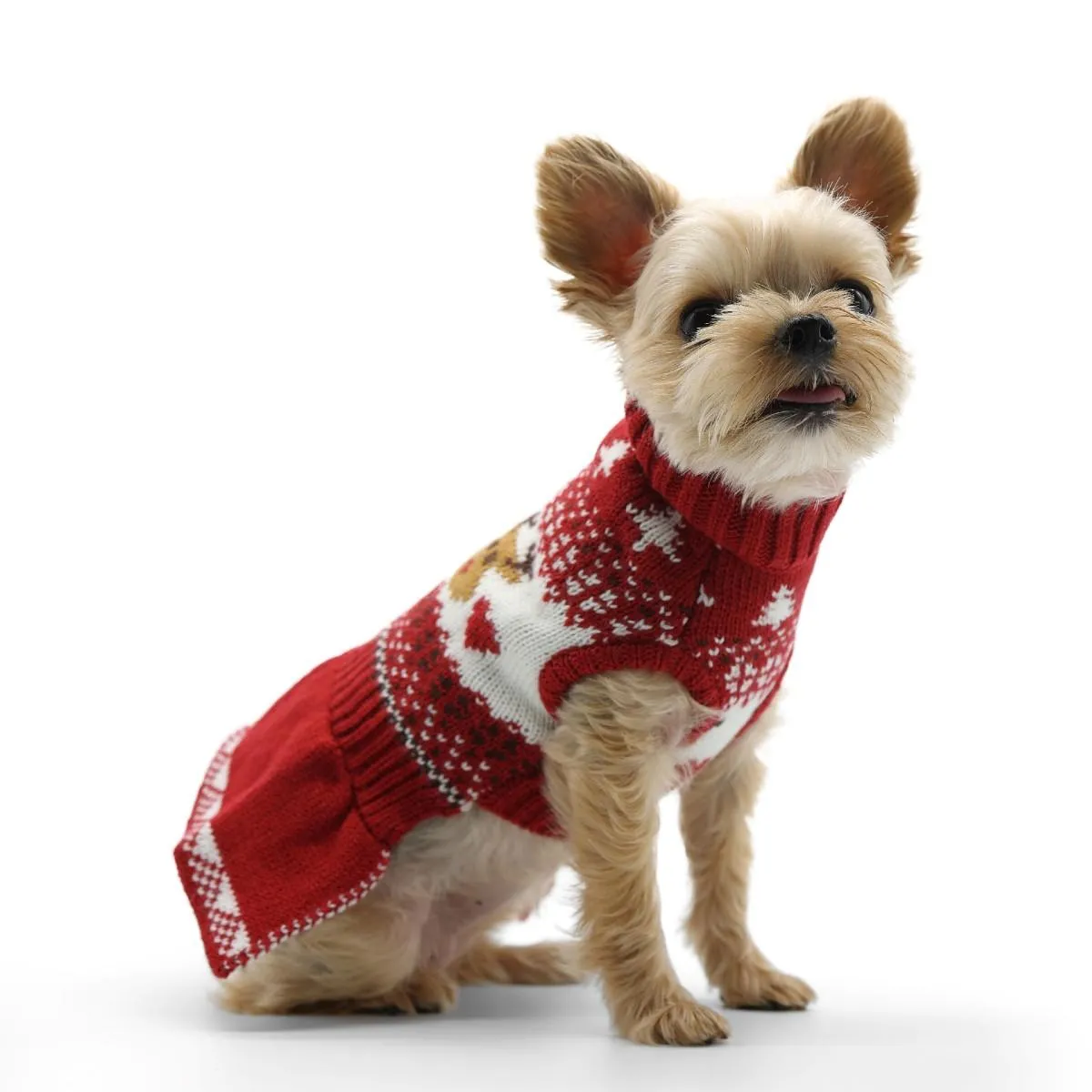 reindeer fairisle sweater dress - xs size