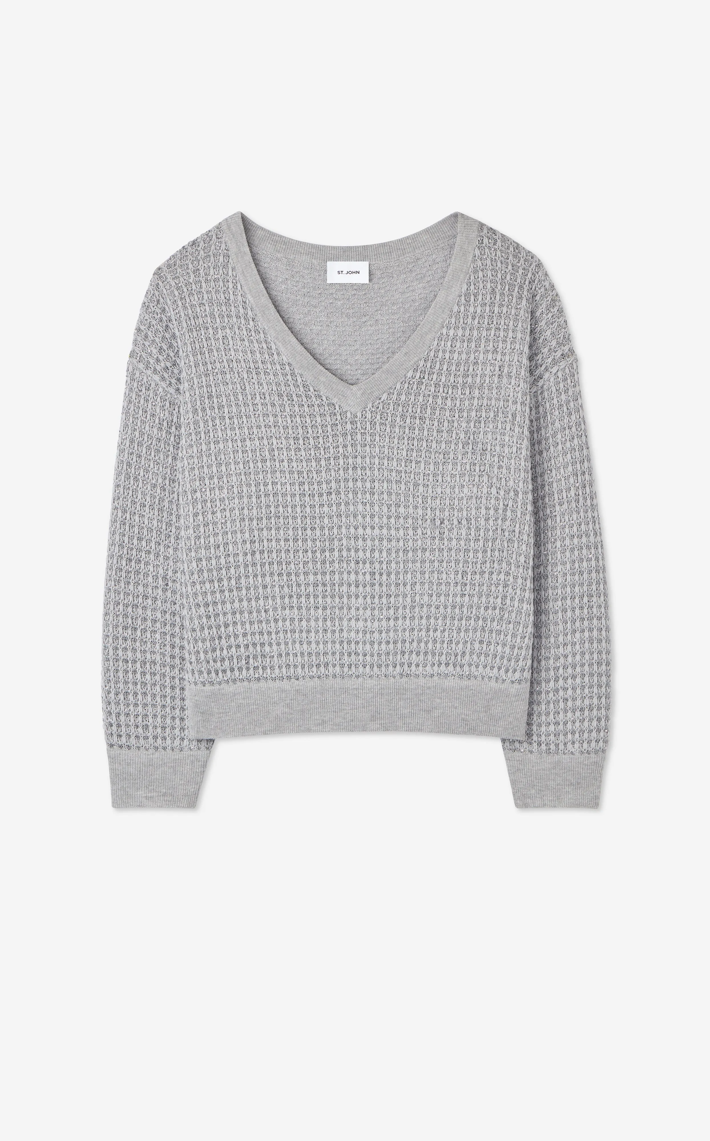 Sequin Mesh Knit Sweater