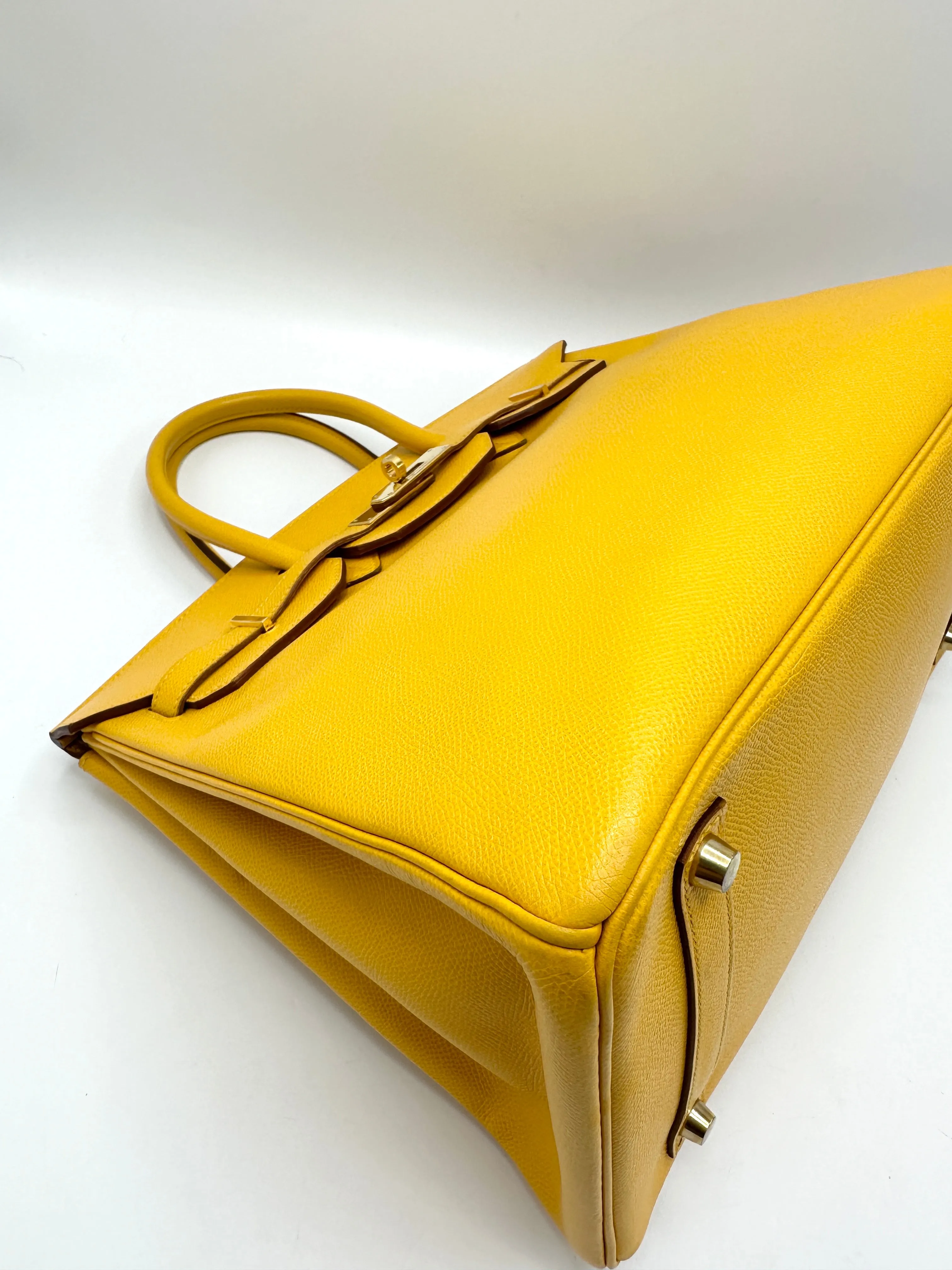 SOLD ON LAYAWAY (Total Price 8200) Jaune Yellow Epsom GHW Birkin 35