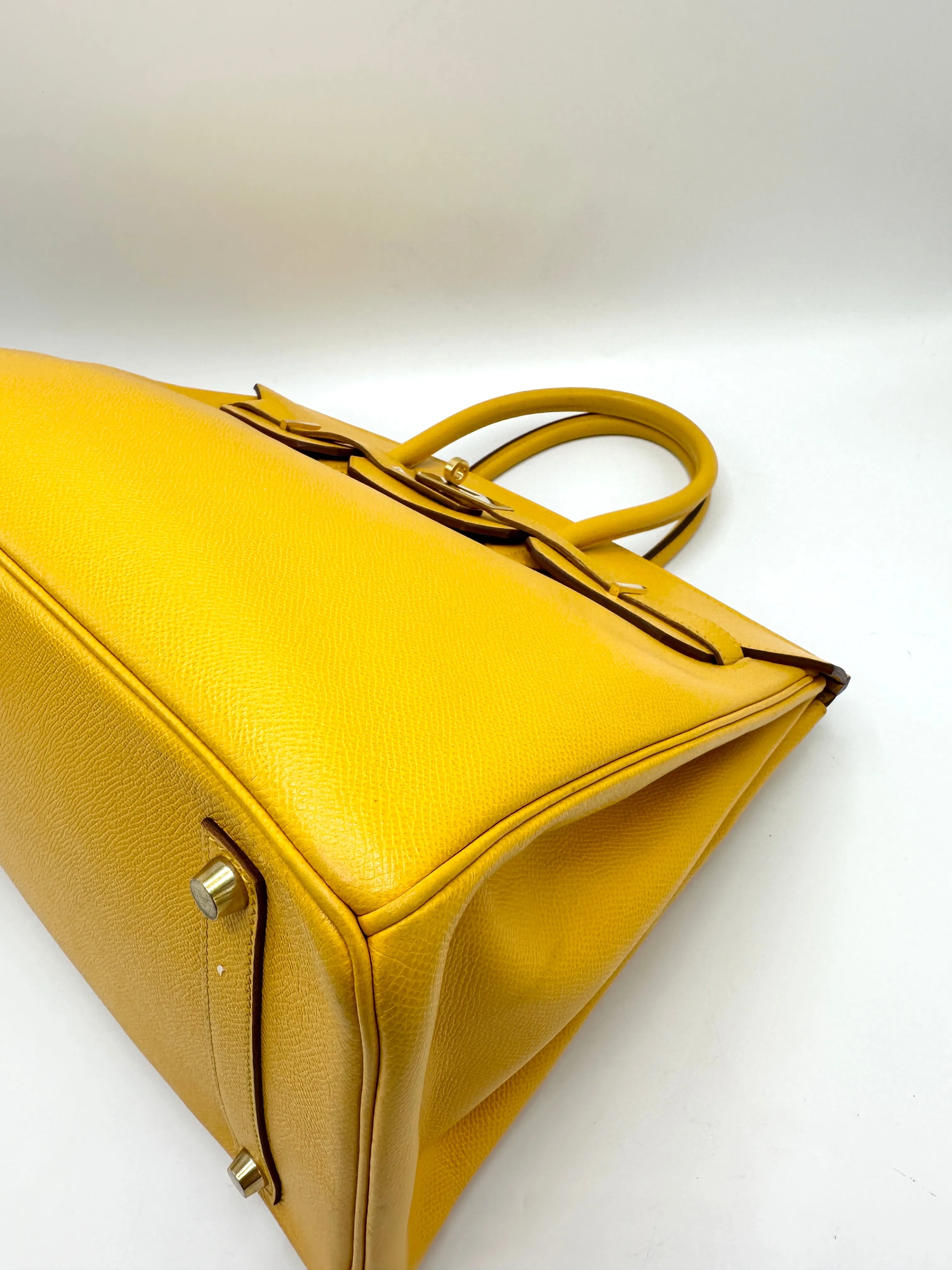 SOLD ON LAYAWAY (Total Price 8200) Jaune Yellow Epsom GHW Birkin 35