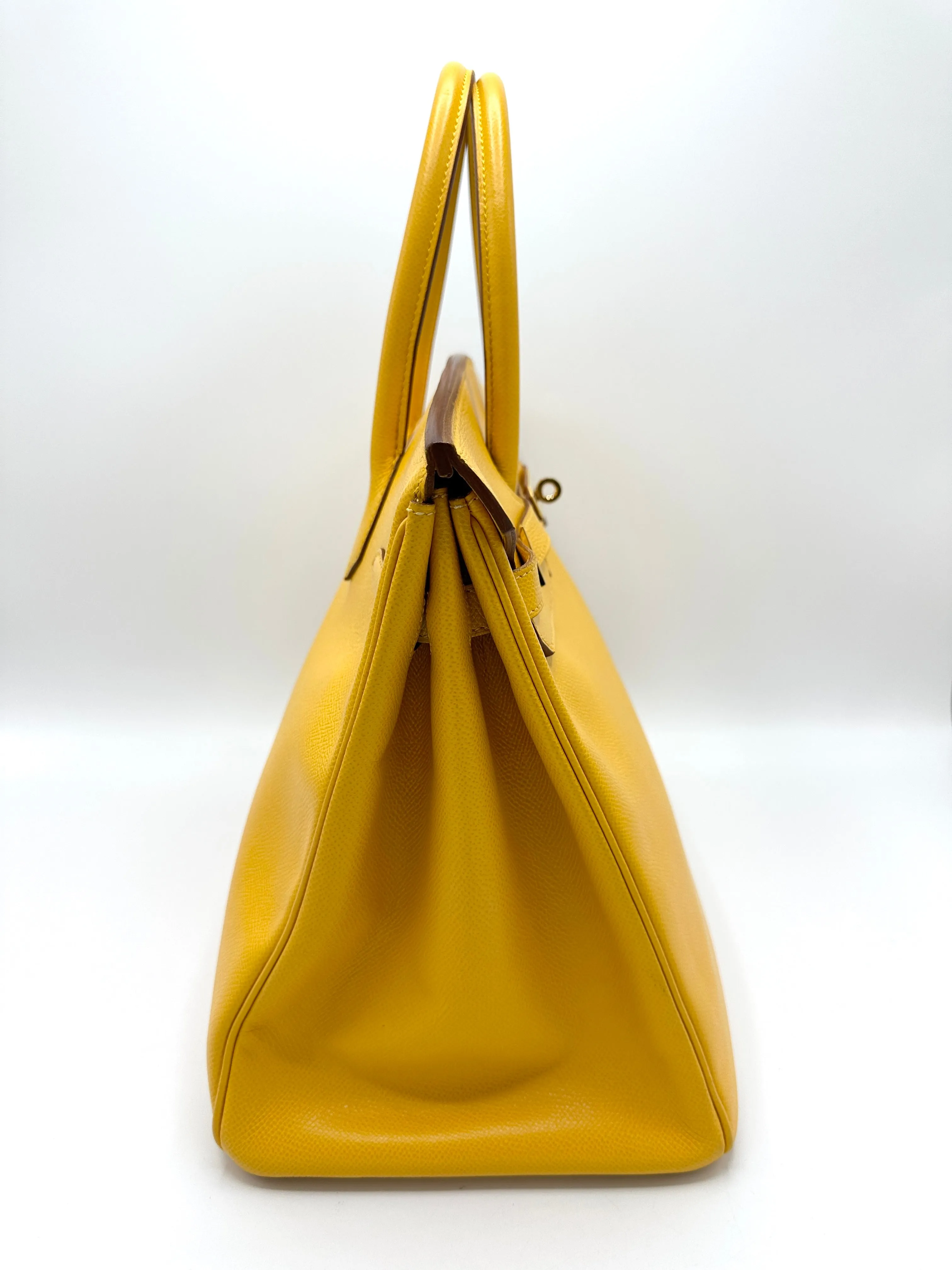 SOLD ON LAYAWAY (Total Price 8200) Jaune Yellow Epsom GHW Birkin 35