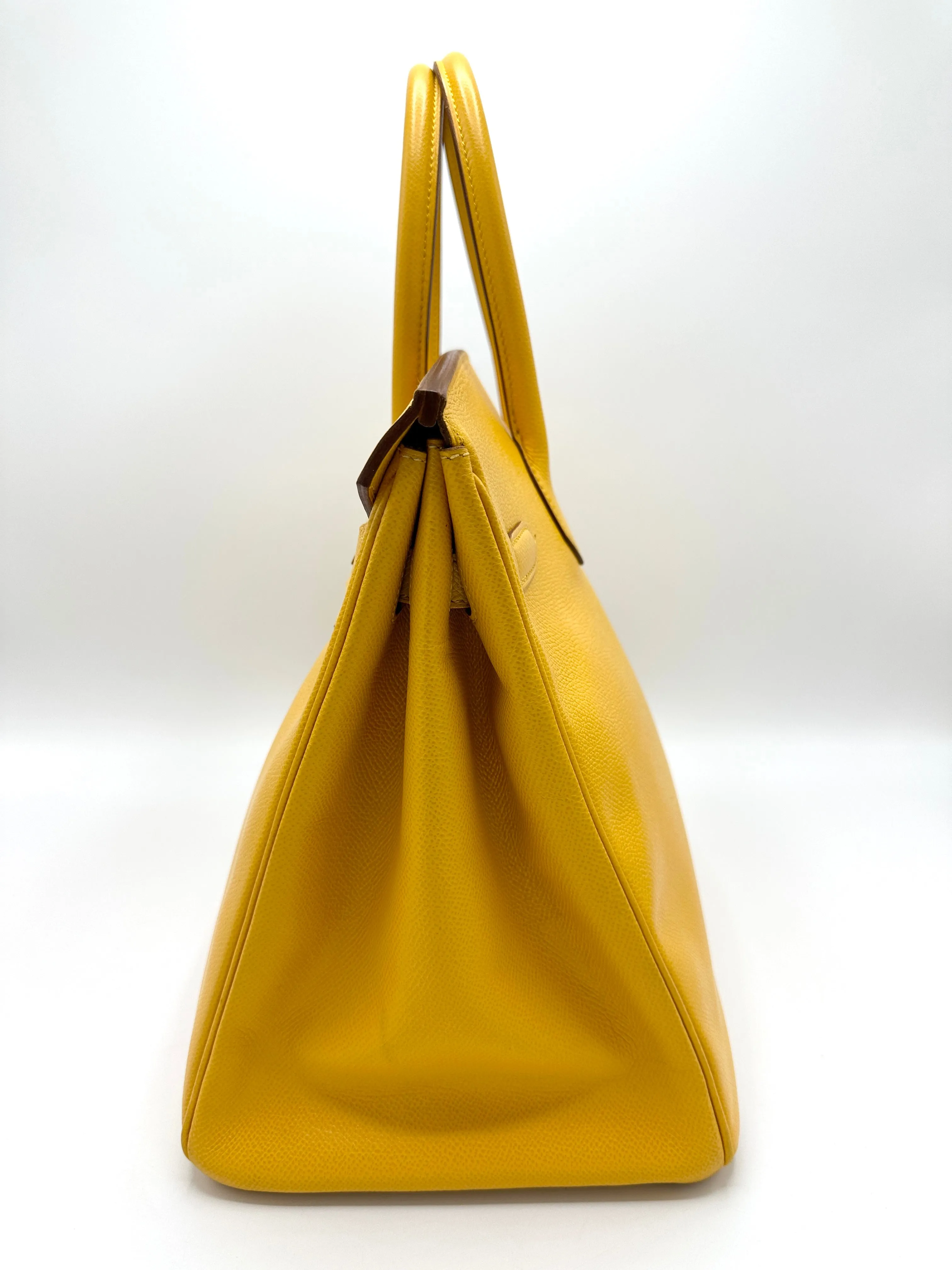 SOLD ON LAYAWAY (Total Price 8200) Jaune Yellow Epsom GHW Birkin 35