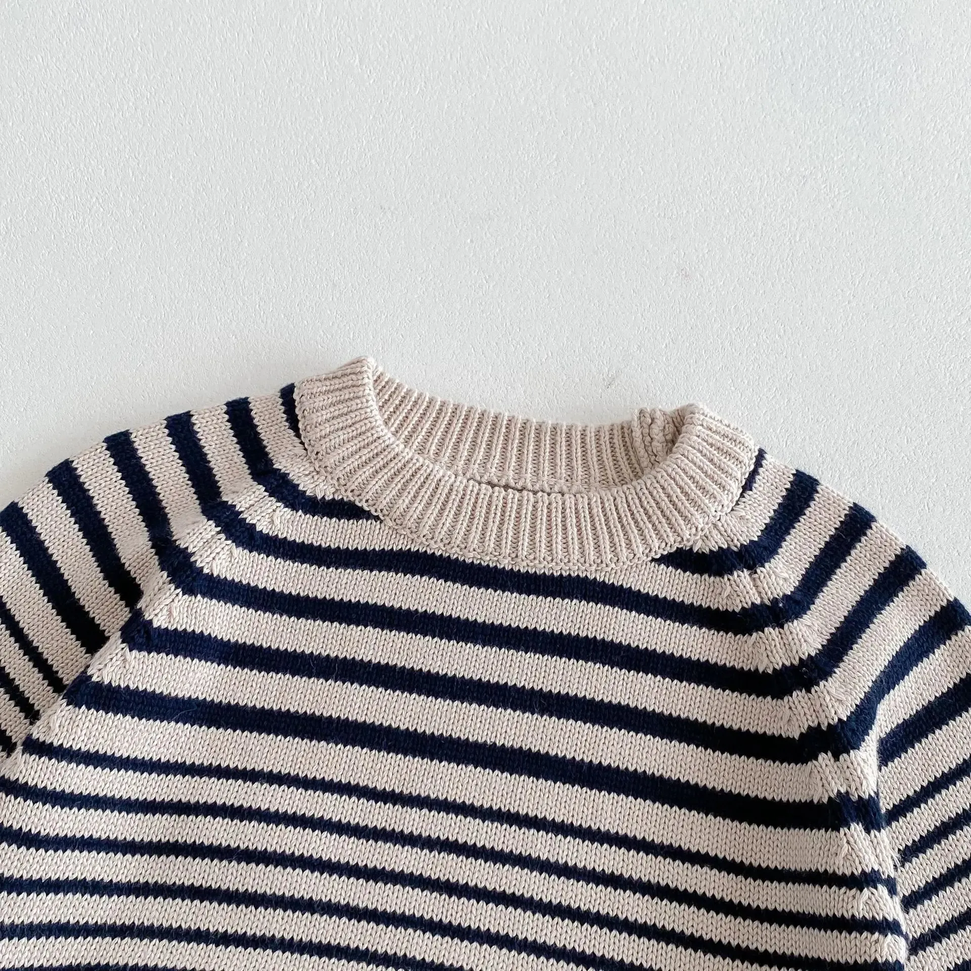 Striped Unisex Long-Sleeved Sweater