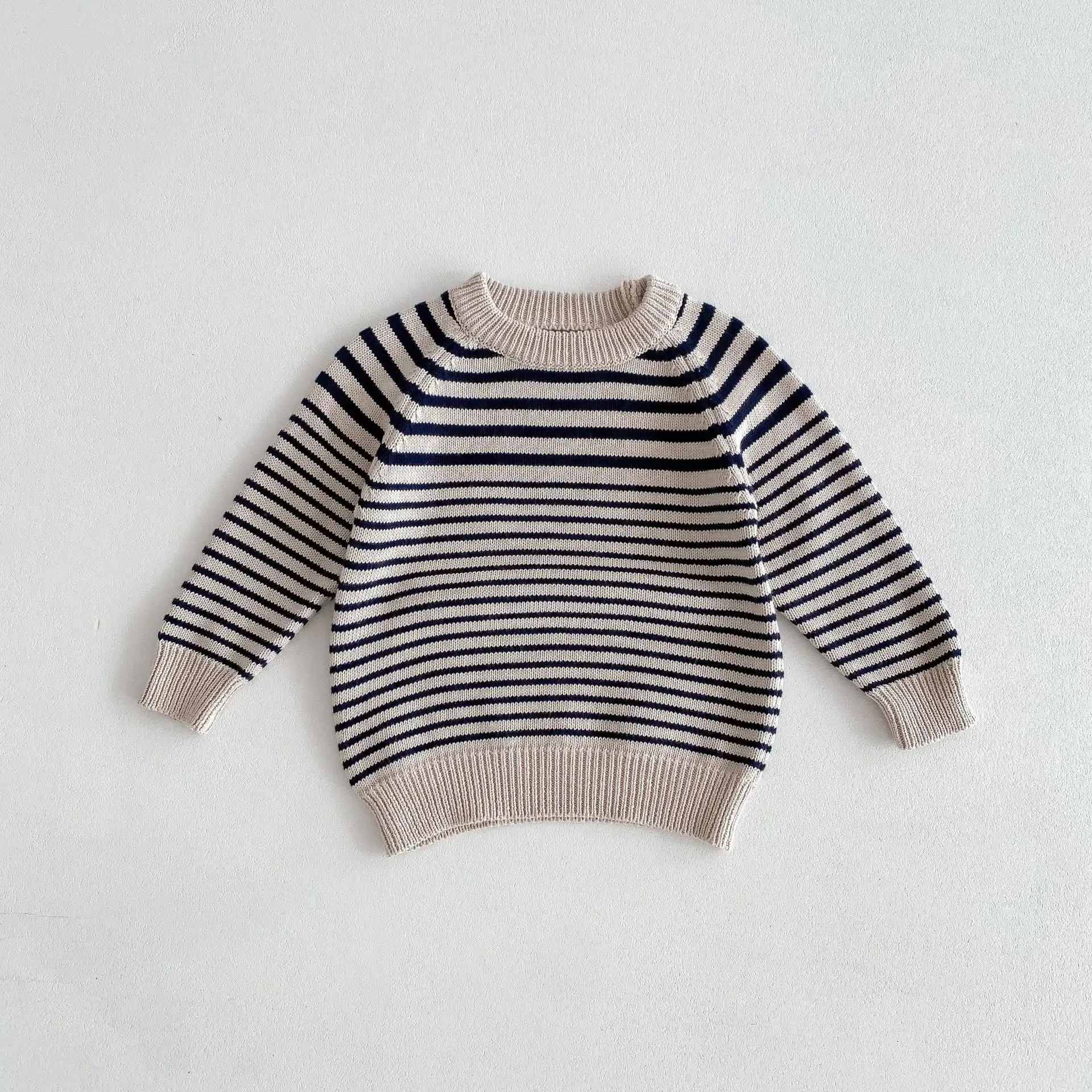 Striped Unisex Long-Sleeved Sweater