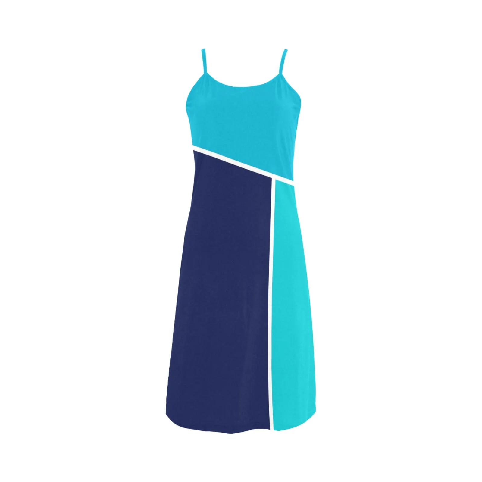 tri colored dress Alcestis Slip Dress (Model D05)