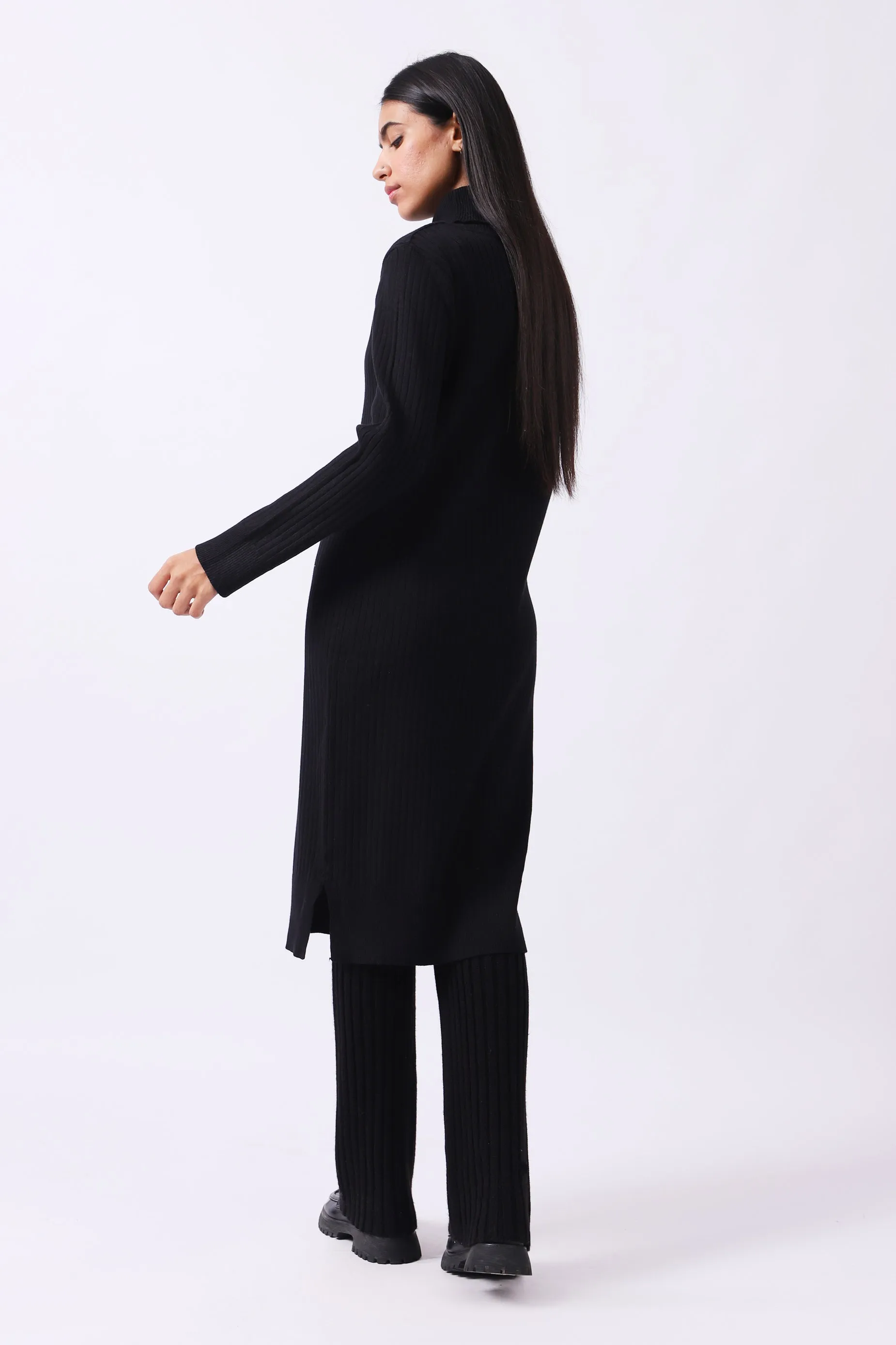 TURTLENECK SWEATER DRESS