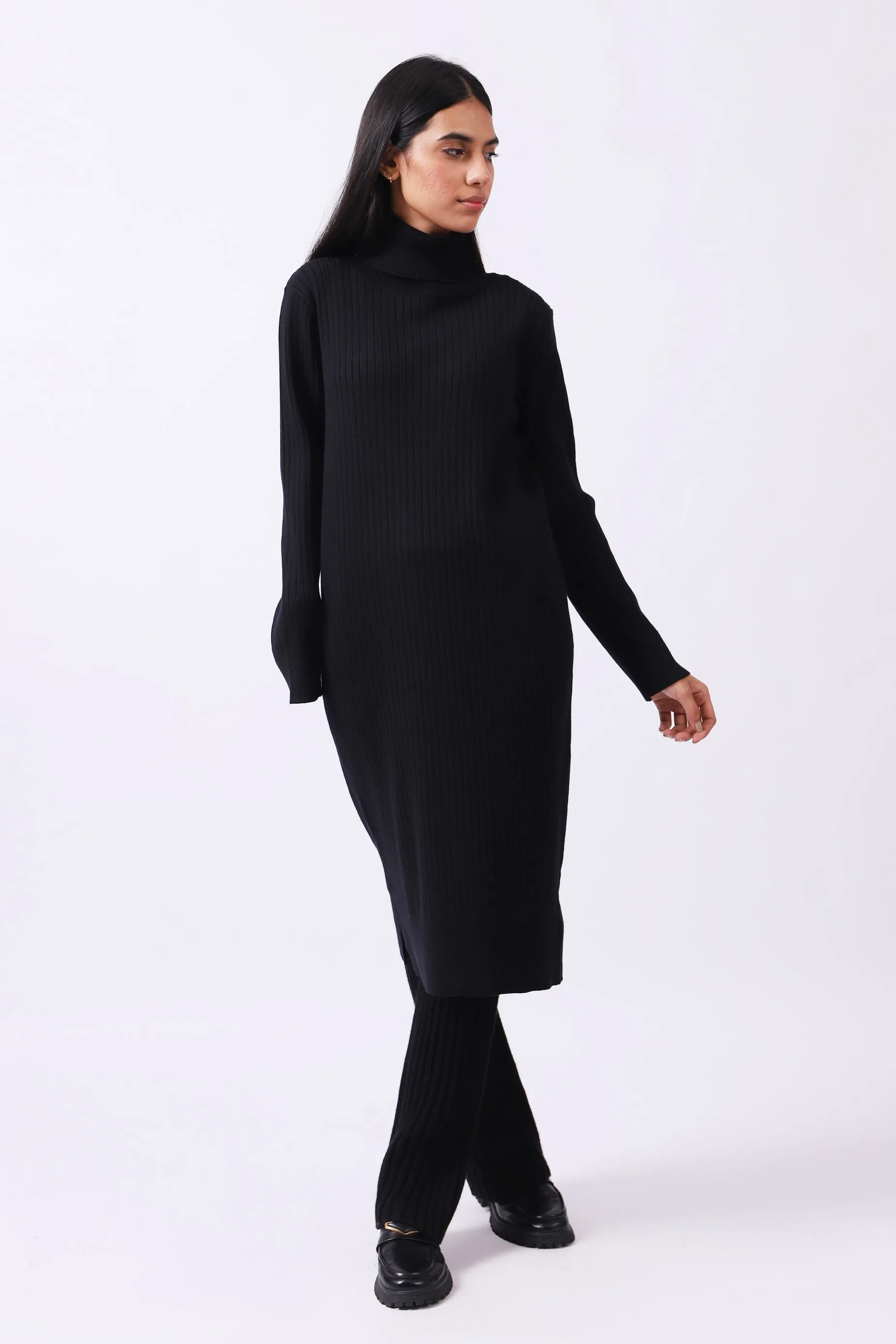 TURTLENECK SWEATER DRESS