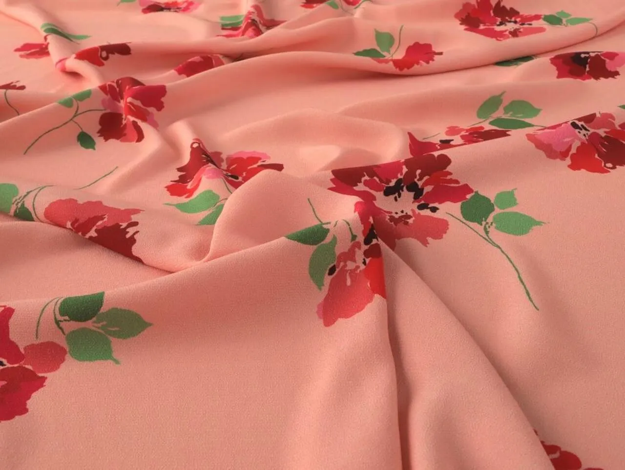 Viscose Crepe - Pinkie Floral - Fabric Godmother