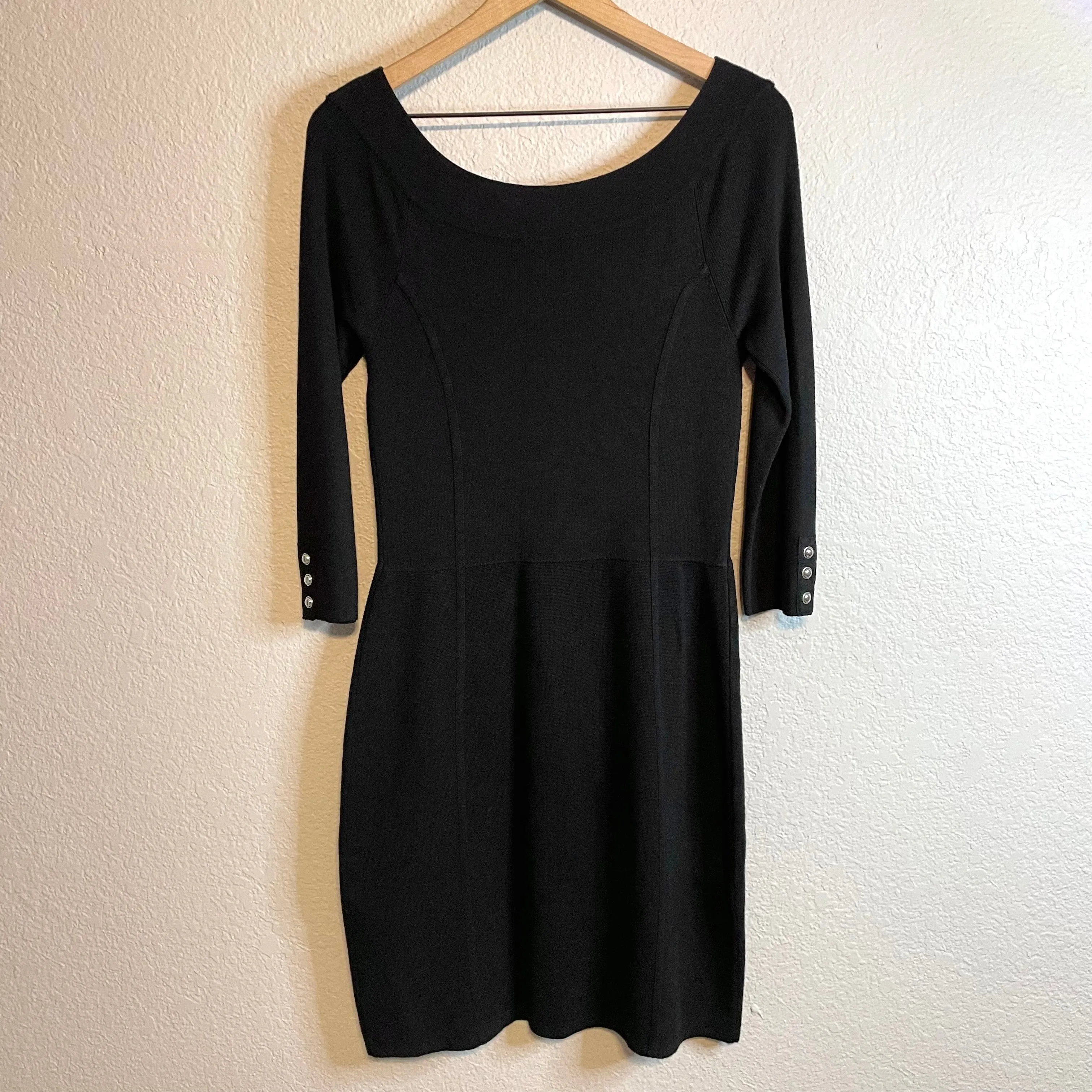 Wide Neck Sweater Dress