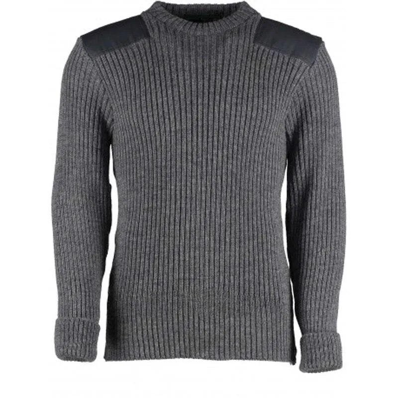 Woolly Pully York Crew Neck Dark Grey