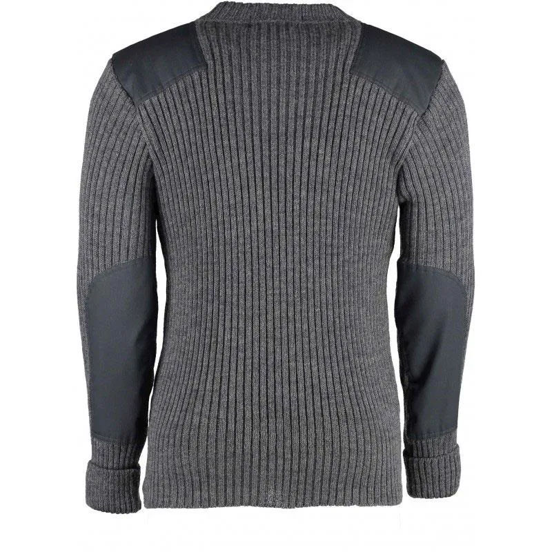 Woolly Pully York Crew Neck Dark Grey